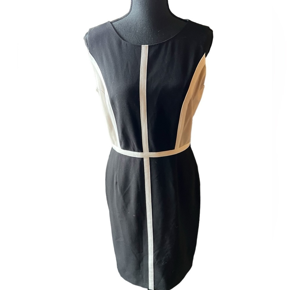 Calvin Klein Neutral Tone Shift Dress - Picture 2 of 7